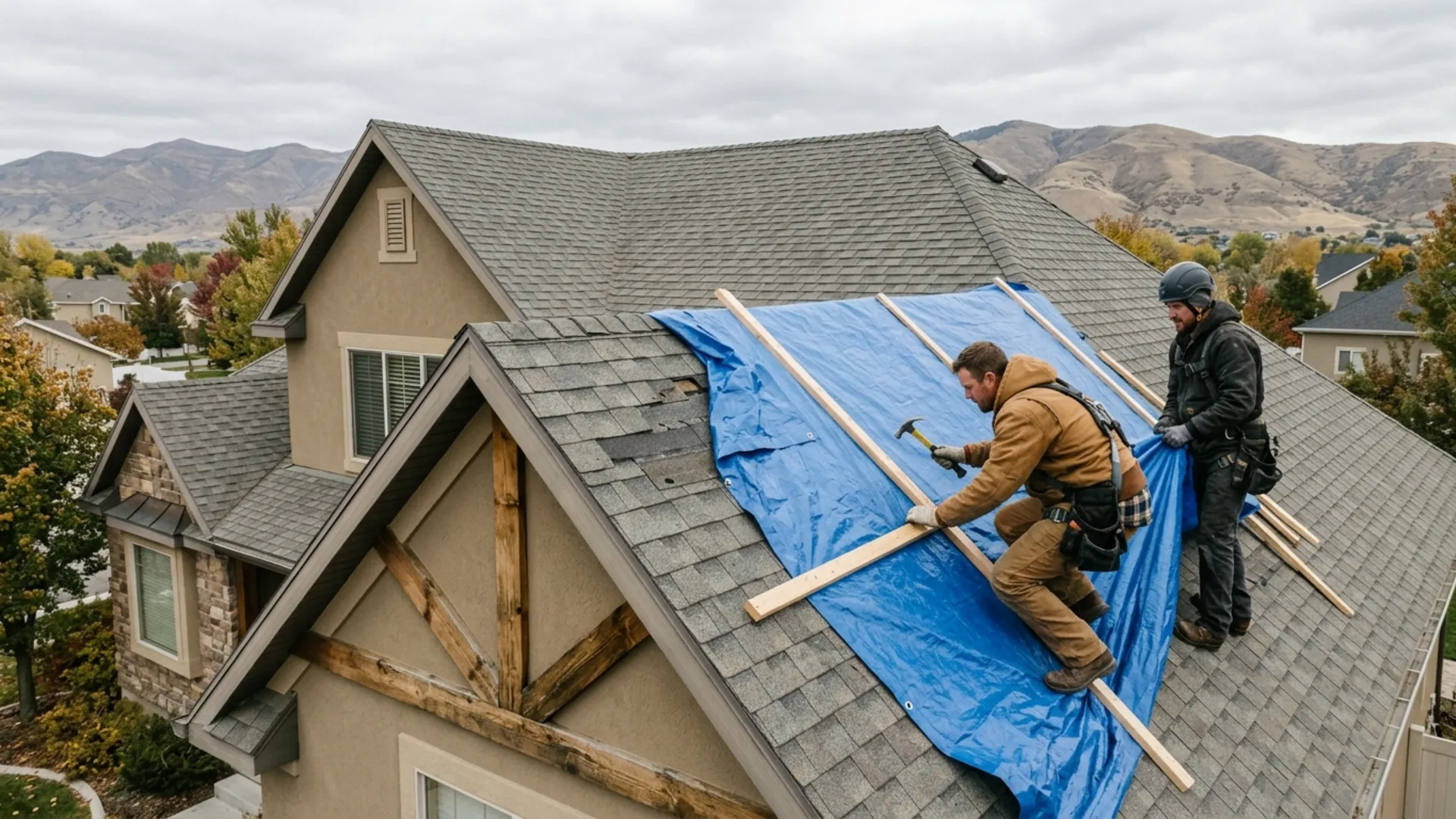 Emergency Roof Tarping in Spanish Fork