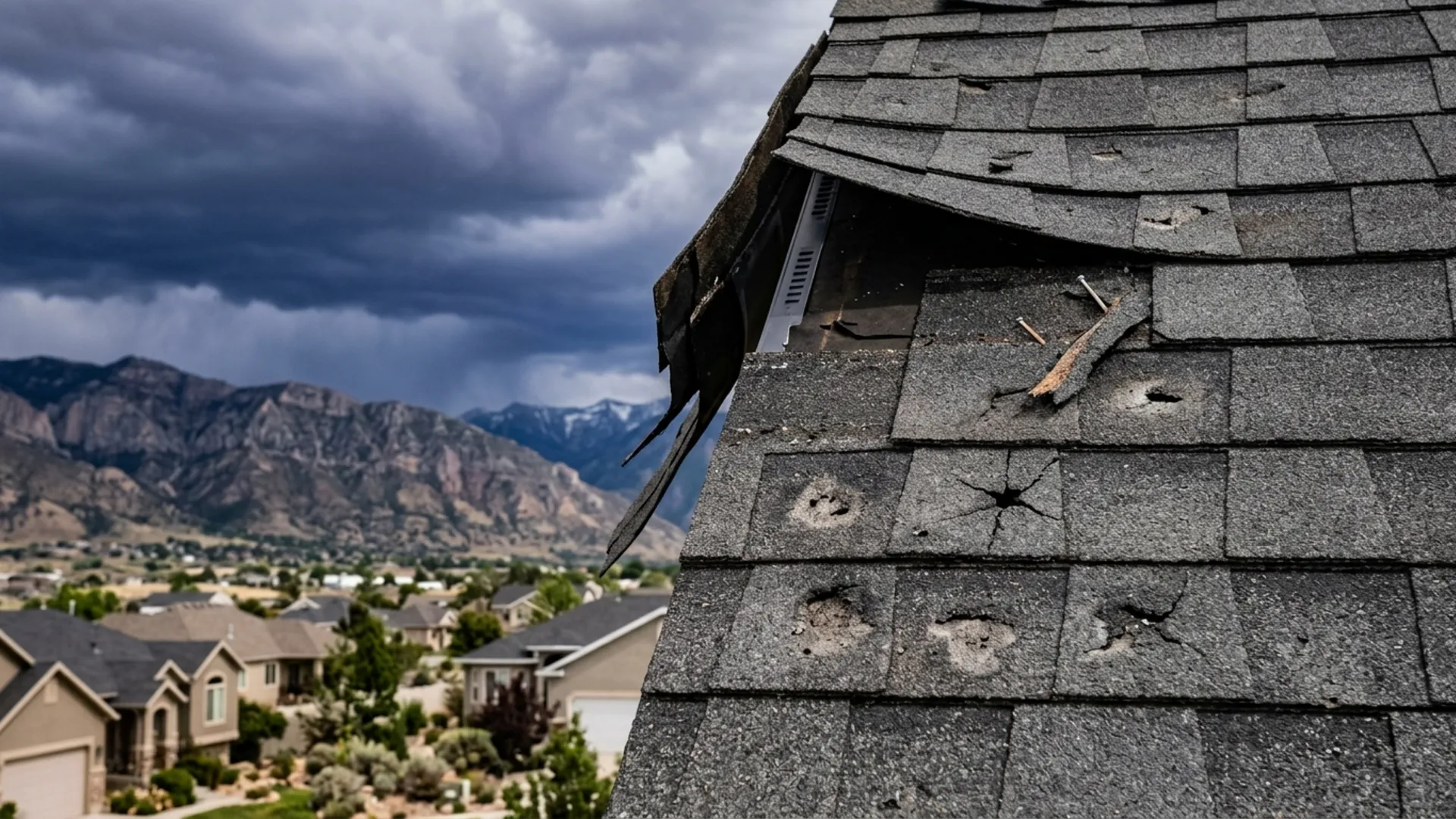 Storm and Hail Damage Roof Leak Repair in Spanish Fork